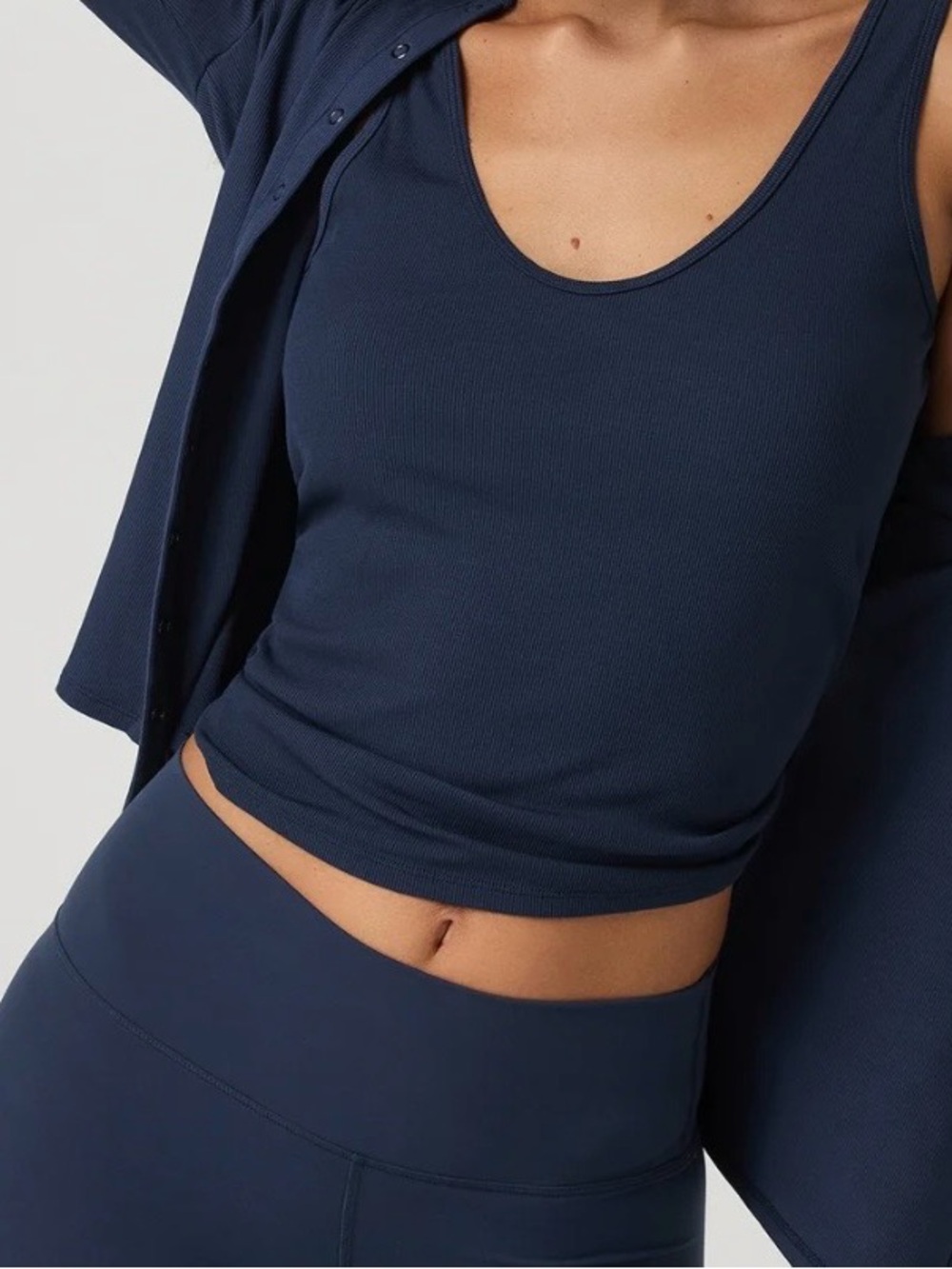 Vuori blue “pose twin” tank